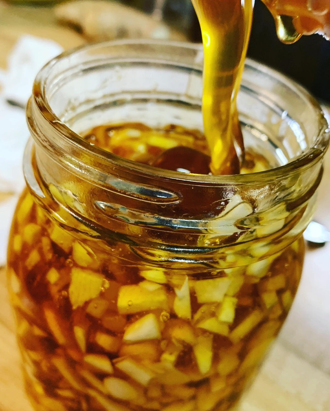 Garlic Honey...the best medicine to have in the kitchen