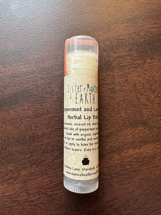 Peppermint and Lavender Herbal Lip Balm (Pack of 3) image 0