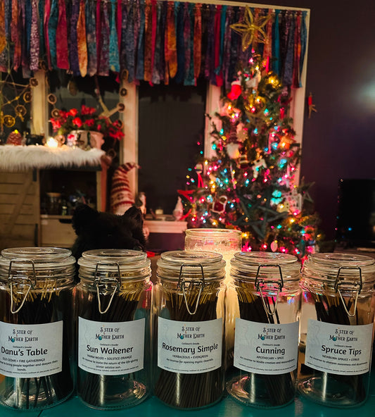 Cailleach's Smoke | Sun Wakener Incense (Warm Wood + Solstice Orange)