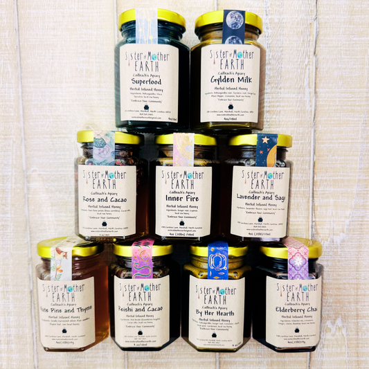 Áine's Apiary - Rose and Cacao - Infused Honey