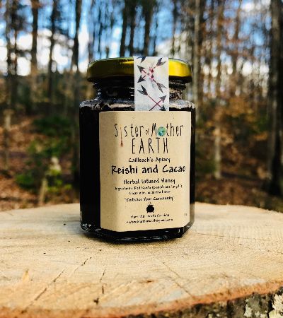 Cailleach's Apiary - Reishi and Cacao - Infused honey image 1